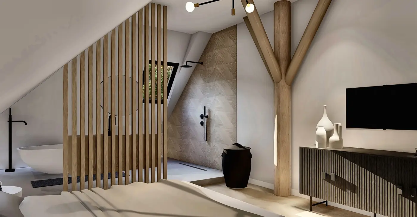 Master suite with en-suite bathroom on the first floor