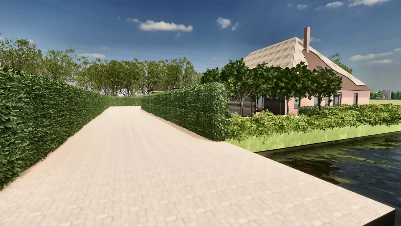 Garden idea · the driveway to the farmyard